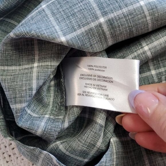 Orvis Classic Collection Logo Grey & White Short Sleeve Button Down Sz XL Shirt - Picture 7 of 12